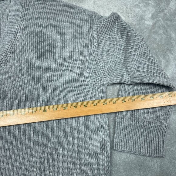 Hudson Los Angeles XL Gray Cotton Buttondown Cardigan Sweater NWT 6638 - Picture 7 of 8